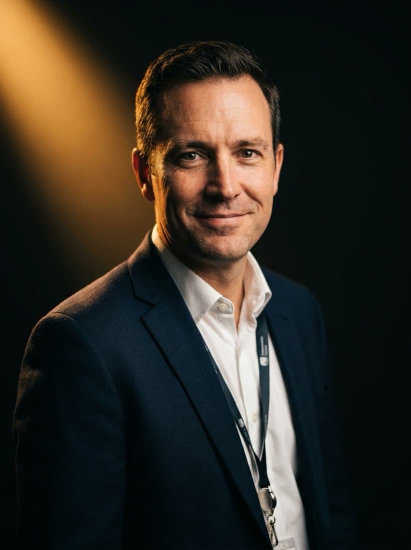 CHAD THORNE, VP — original character portrait
